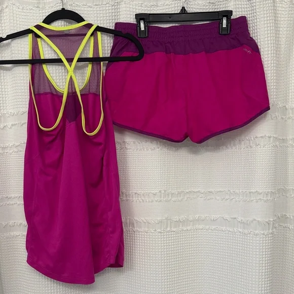 Nike Pink and Yellow Athletic Shorts - Picture 6 of 6